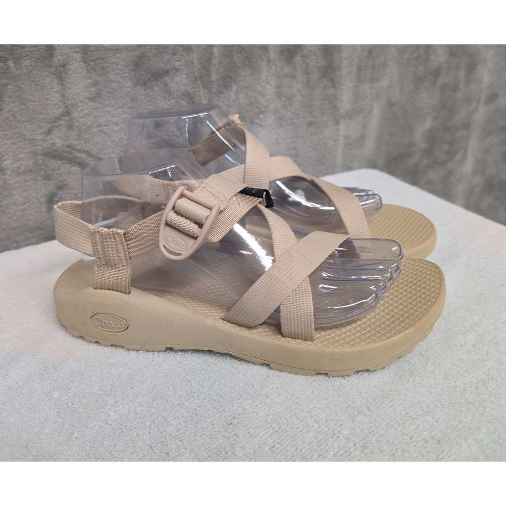 Chaco Z1 Classic Sandals Womens 9 Beige Tan Strappy Hiking JCH107608